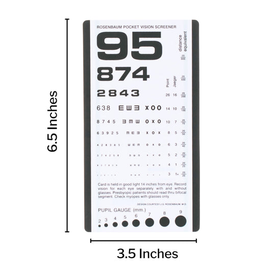 Eye Chart McKesson 14 Inch Distance Acuity Test, Packaging Type- Each