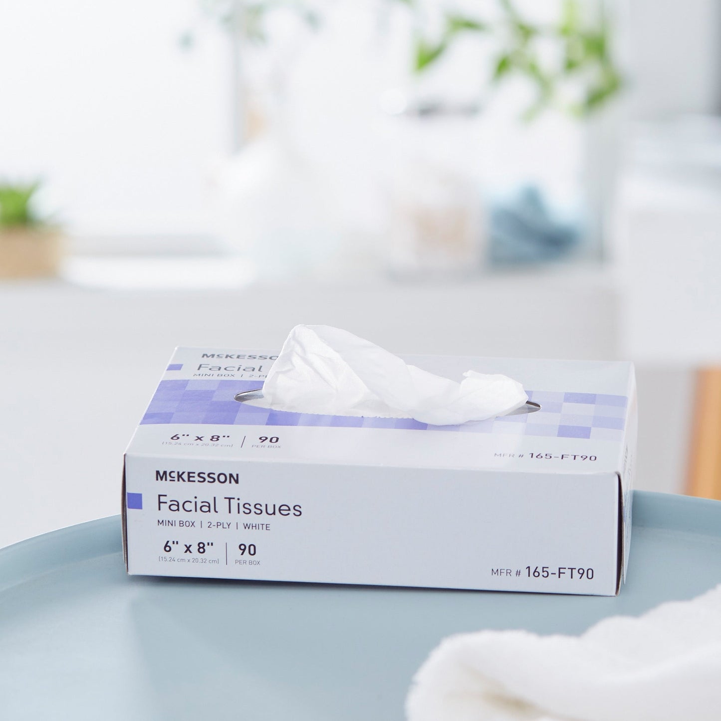 McKesson Facial Tissue White 6 X 8 Inch 90 Count, Packaging Type- Box