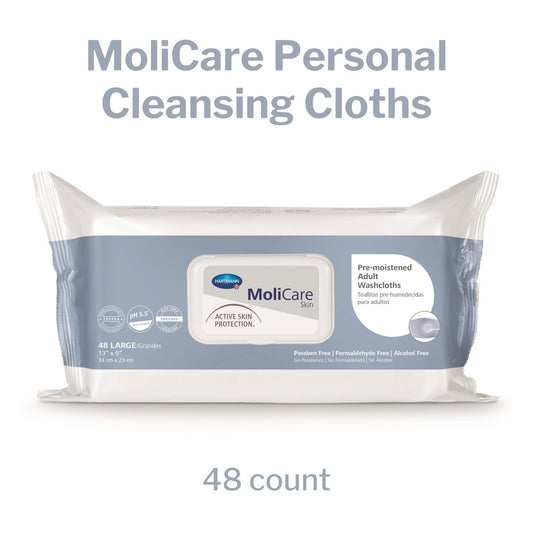 Personal Cleansing Wipe MoliCare Skin Soft Pack Scented 50 Count, Packaging Type- Case