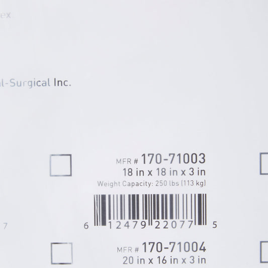 Seat Cushion McKesson 18 W X 18 L X 3 D Inch Foam, Packaging Type- Each