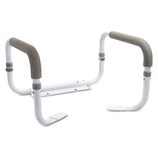 Toilet Safety Rail McKesson White Steel, Packaging Type- Case