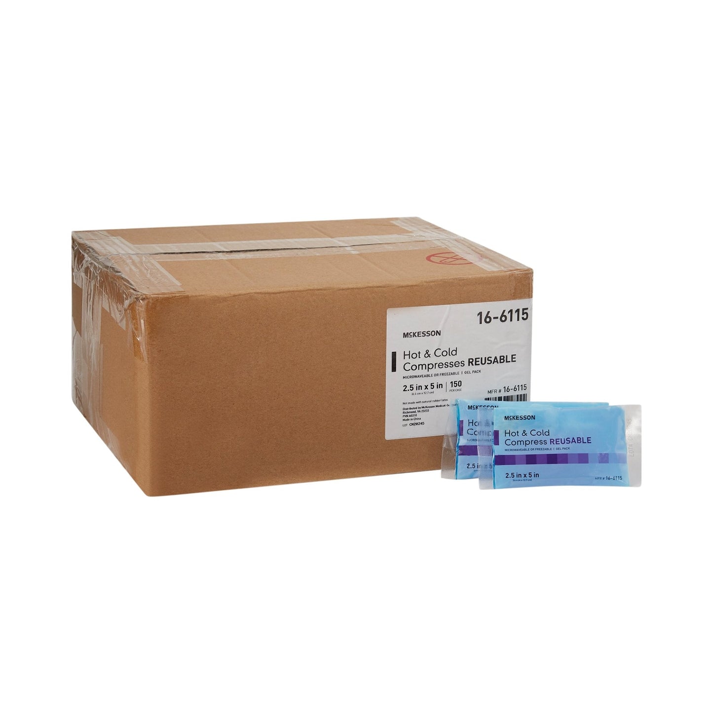 Hot / Cold Pack McKesson General Purpose X-Small 2-1/2 X 5 Inch Gel Reusable, Packaging Type- Each