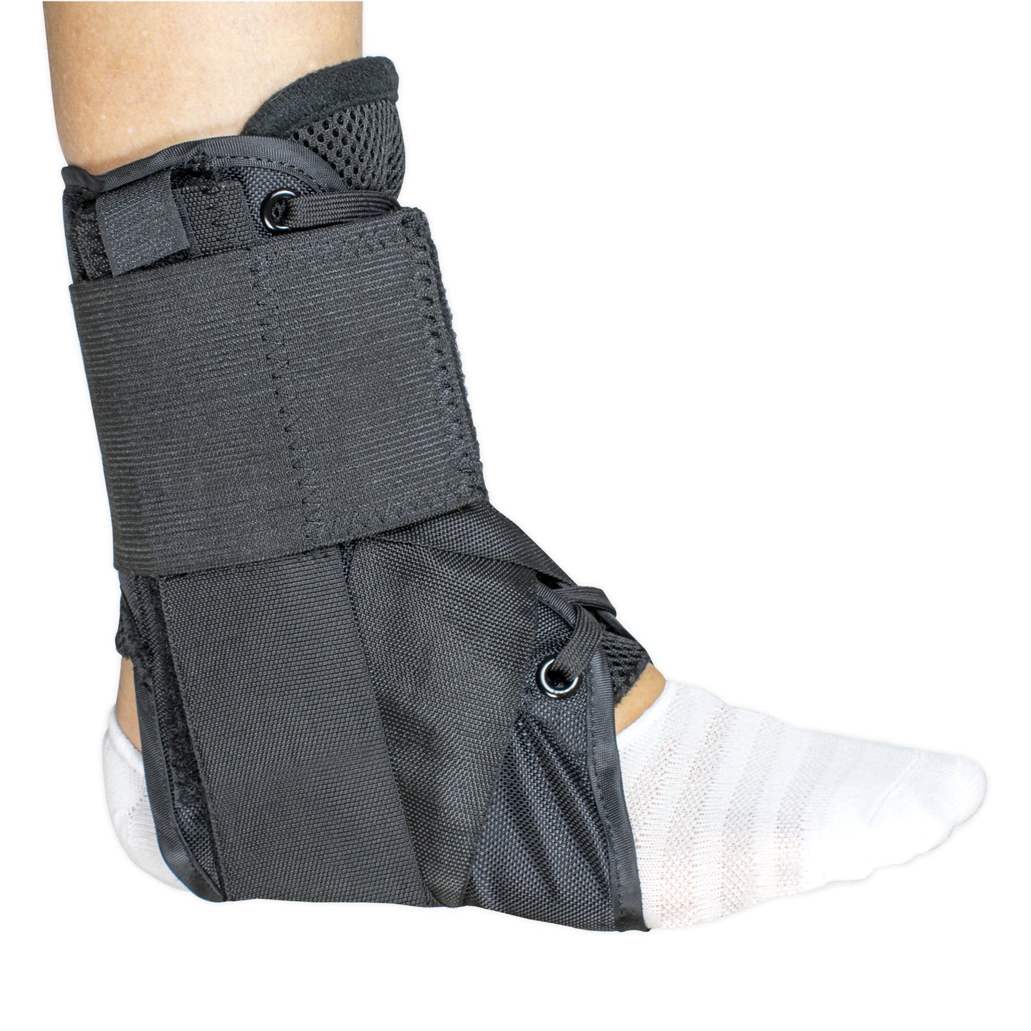 Ankle Brace McKesson Medium Lace-Up / Figure-8 Strap / Hook and Loop Closure Foot, Packaging Type- Each
