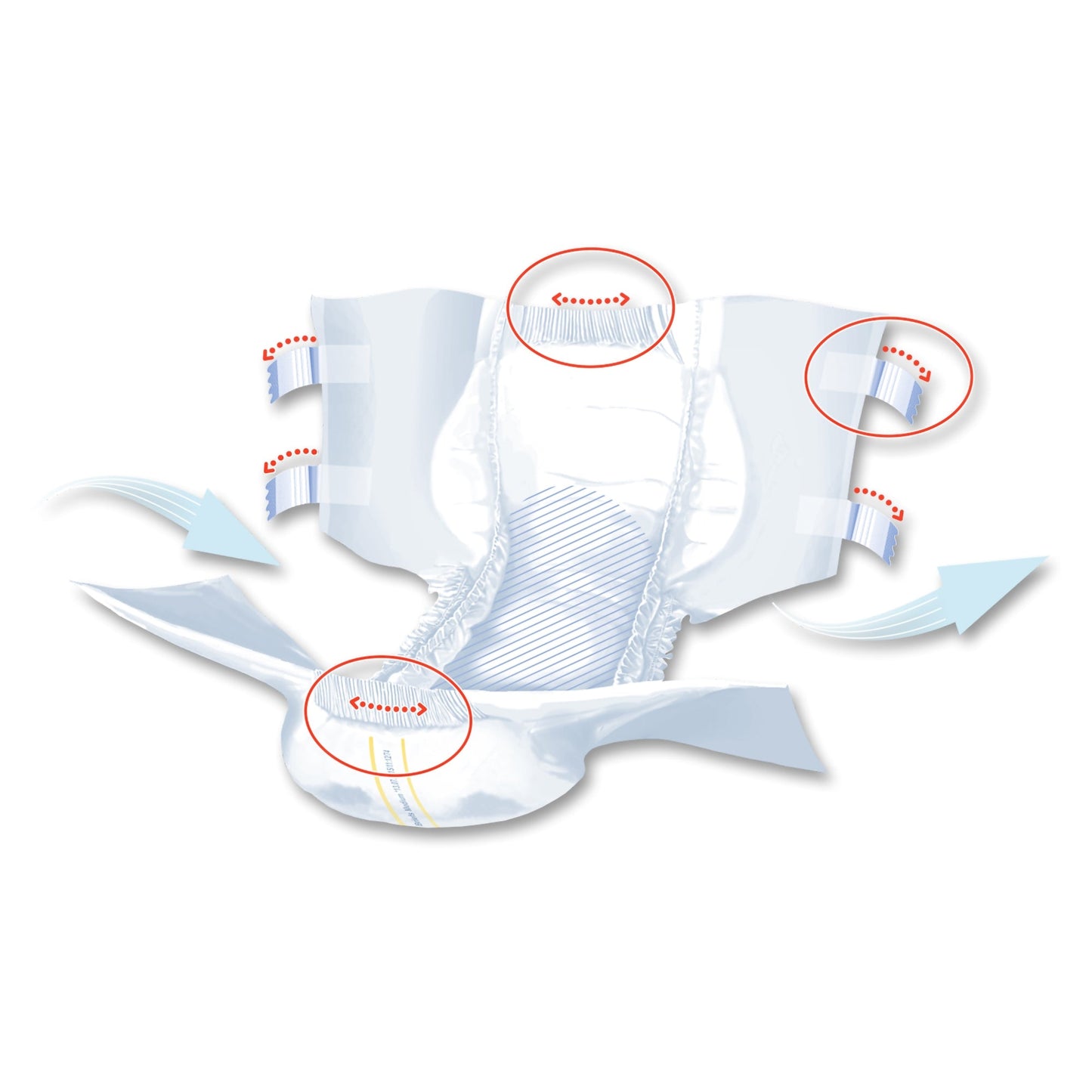 Unisex Adult Incontinence Brief Seni Super Quatro Medium Disposable Heavy Absorbency, Packaging Type- Case