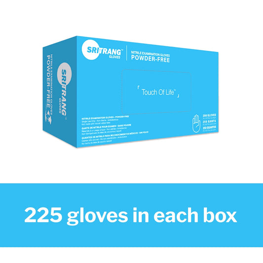 Exam Glove Touch of Life X-Large NonSterile Nitrile Textured Fingertips Black Chemo Tested, Packaging Type- Box