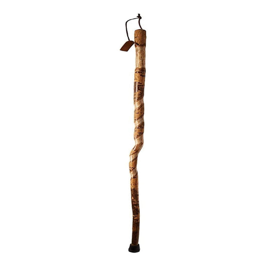 Walking Stick Brazos Twisted Wood 55 Inch Height American Hardwood