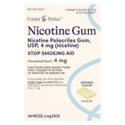 Stop Smoking Aid Foster & Thrive 4 mg Strength Gum, Packaging Type - Packet