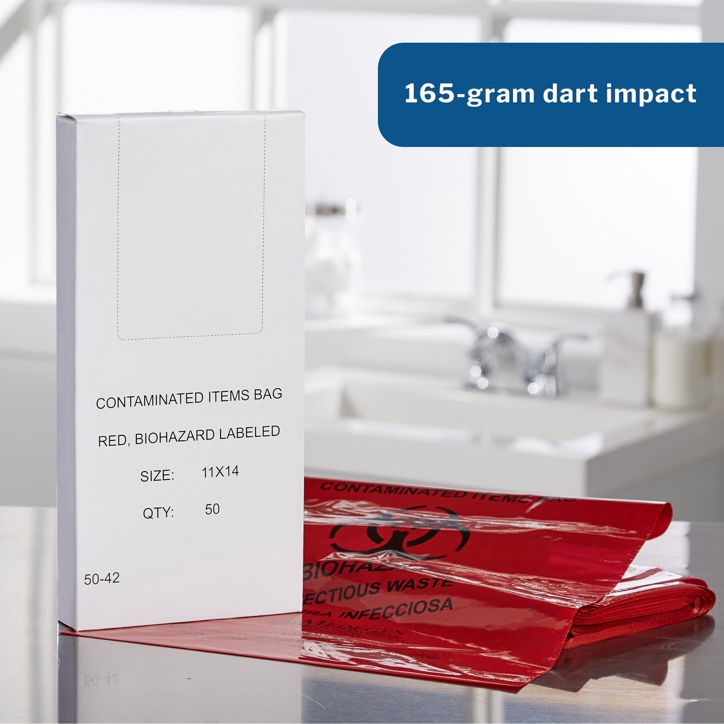 Infectious Waste Bag McKesson 1 to 6 gal. Red Bag 11 X 14 Inch, Packaging Type- Box