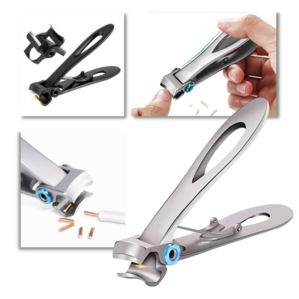TrimWell™ Heavy-Duty Nail Clippers for Thick Nails - Stainless Steel, Wide Jaw Design