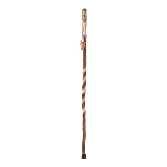 Walking Stick Brazos Twisted Trekker Wood 58 Inch Height Sassafras
