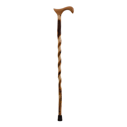T-Handle Cane Brazos™ Twisted Wood 34 Inch Height Wood Grain