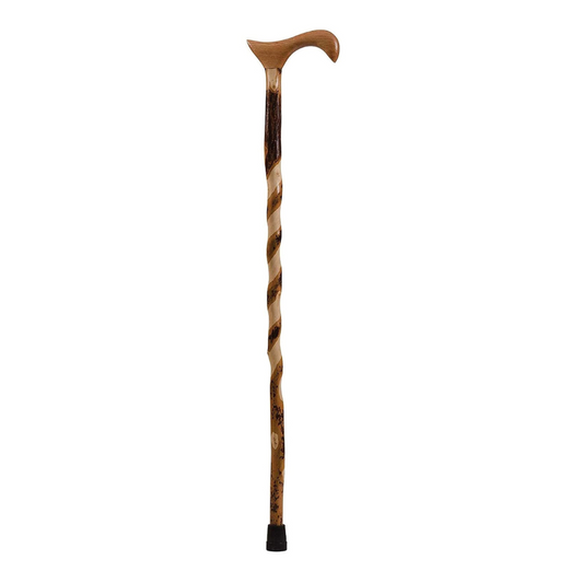 T-Handle Cane Brazos™ Twisted Wood 37 Inch Height Wood Grain