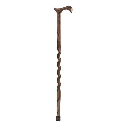 T-Handle Cane Brazos™ Twisted Wood 37 Inch Height Wood Grain