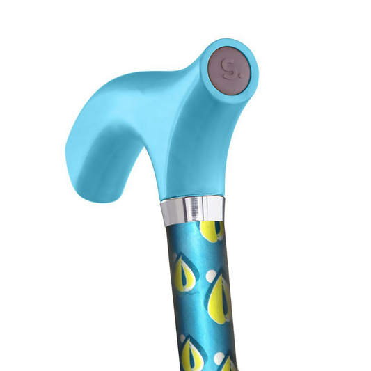 Folding Cane Switch Sticks® Aluminum 32 to 37 Inch Height Thames Print