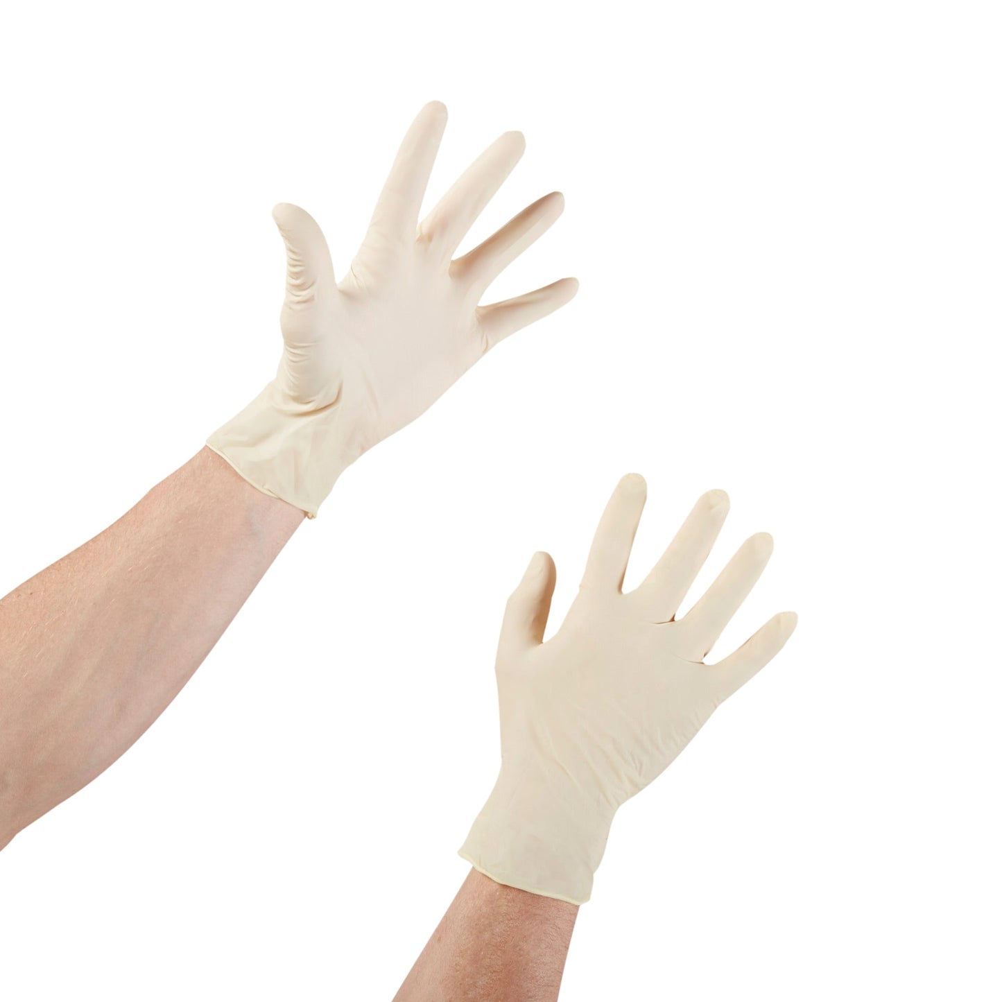 Exam Glove McKesson Confiderm Large NonSterile Latex Standard Cuff Length Smooth Ivory Not Rated, Packaging Type- Box