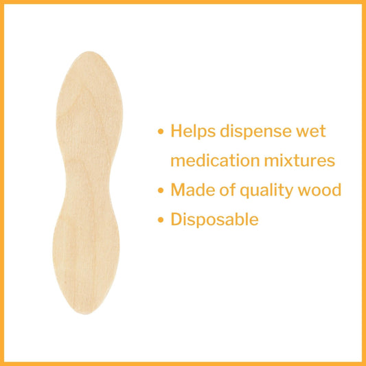 Medical Spoon McKesson Double Ended Tan Wood, Packaging Type- Box