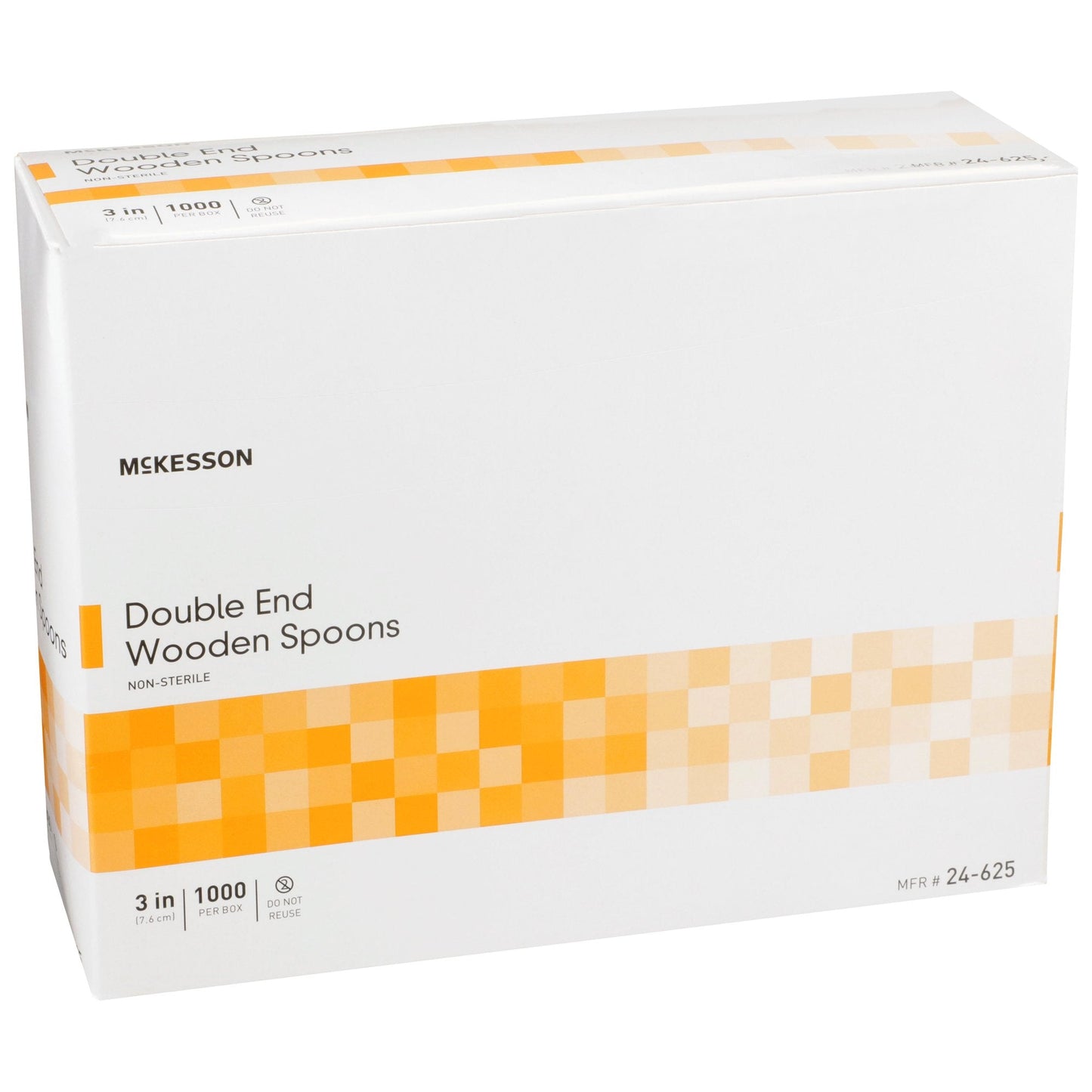 Medical Spoon McKesson Double Ended Tan Wood, Packaging Type- Box