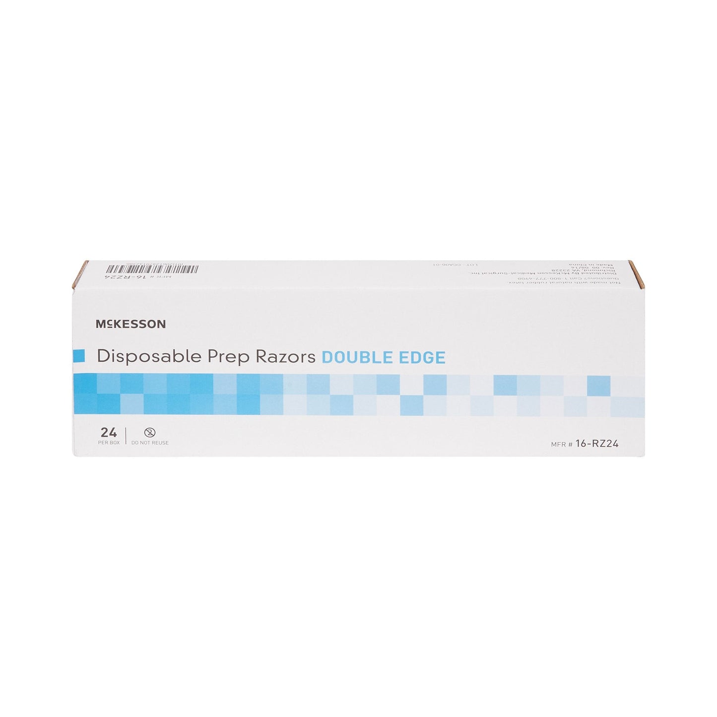 Surgical Prep Razor McKesson Double Edge Single Blade NonSterile Disposable, Packaging Type- Box