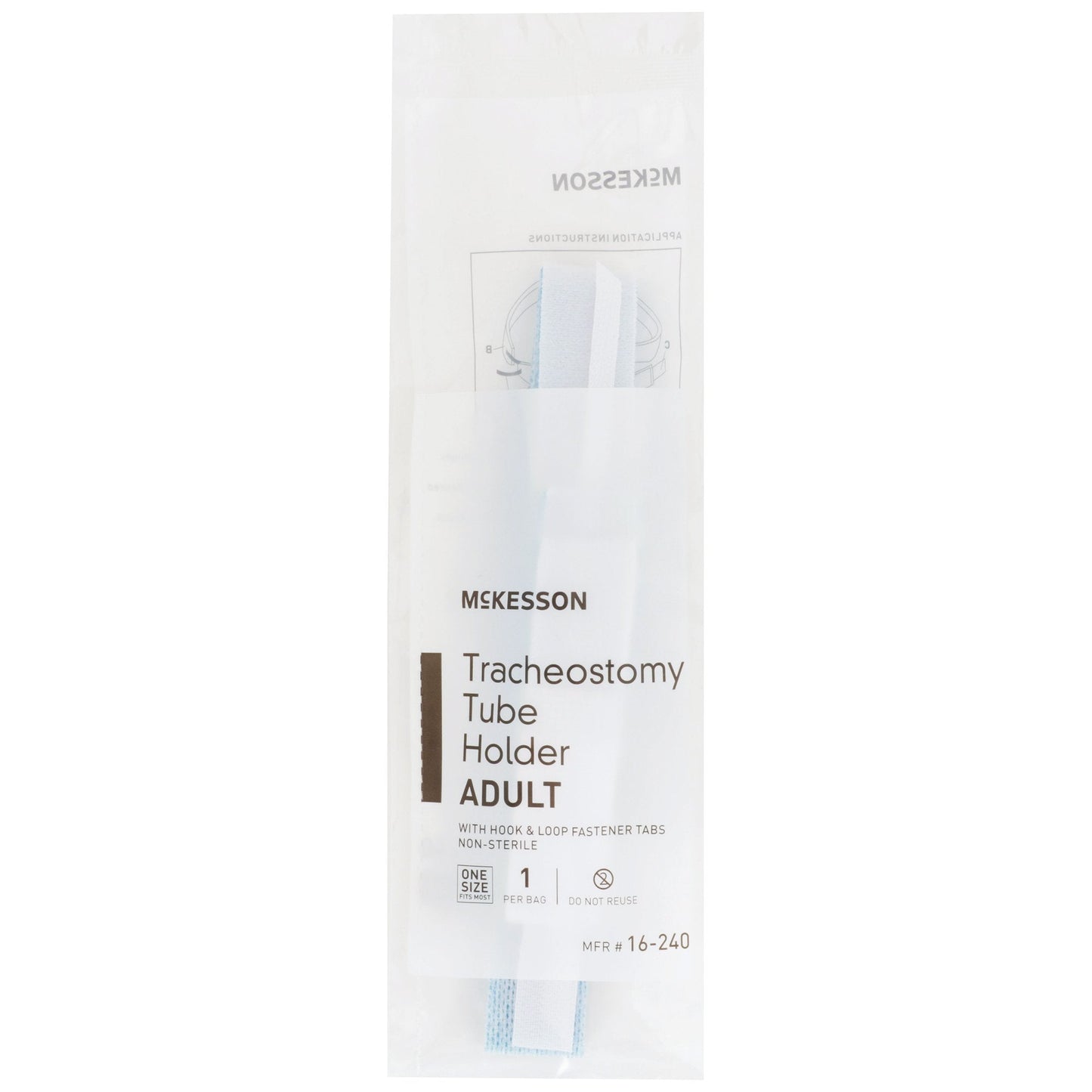 Tracheostomy Tube Holder McKesson One Size Fits Most Adult, Packaging Type- Box of 10