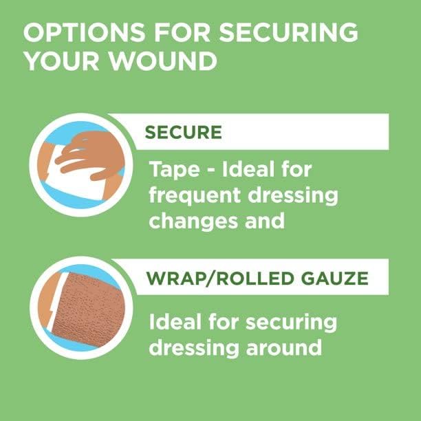 Non-Adherent Dressing Band-Aid Hurt-Free 3 X 4 Inch Sterile 10 per Pack, Packaging Type- Box
