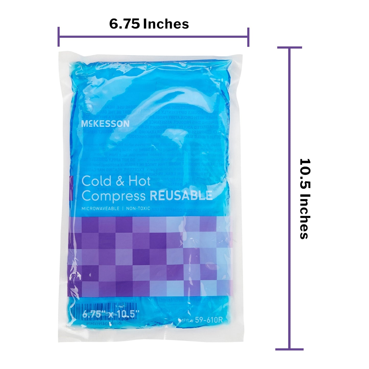 Hot / Cold Pack McKesson General Purpose Large 6-3/4 X 10-1/2 Inch Gel Reusable, Packaging Type- Each