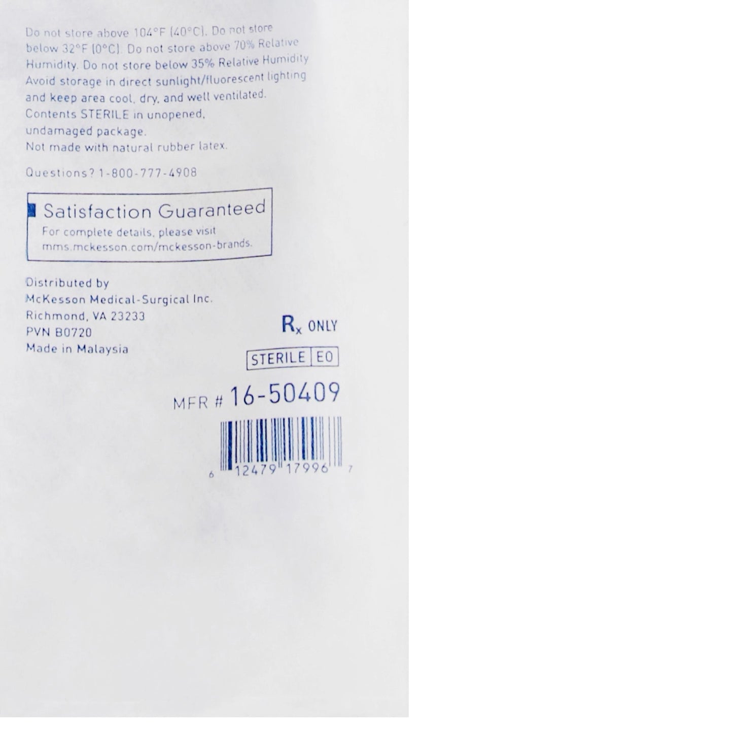 Esmark Compression Bandage McKesson 4 Inch X 3 Yard No Closure Blue Sterile High Compression, Packaging Type- Each