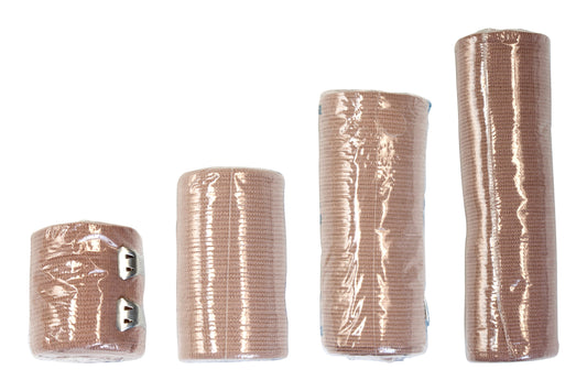 Elastic Bandage Dynarex 3 Inch X 4-1/2 Yard Clip Detached Closure Tan NonSterile Standard Compression