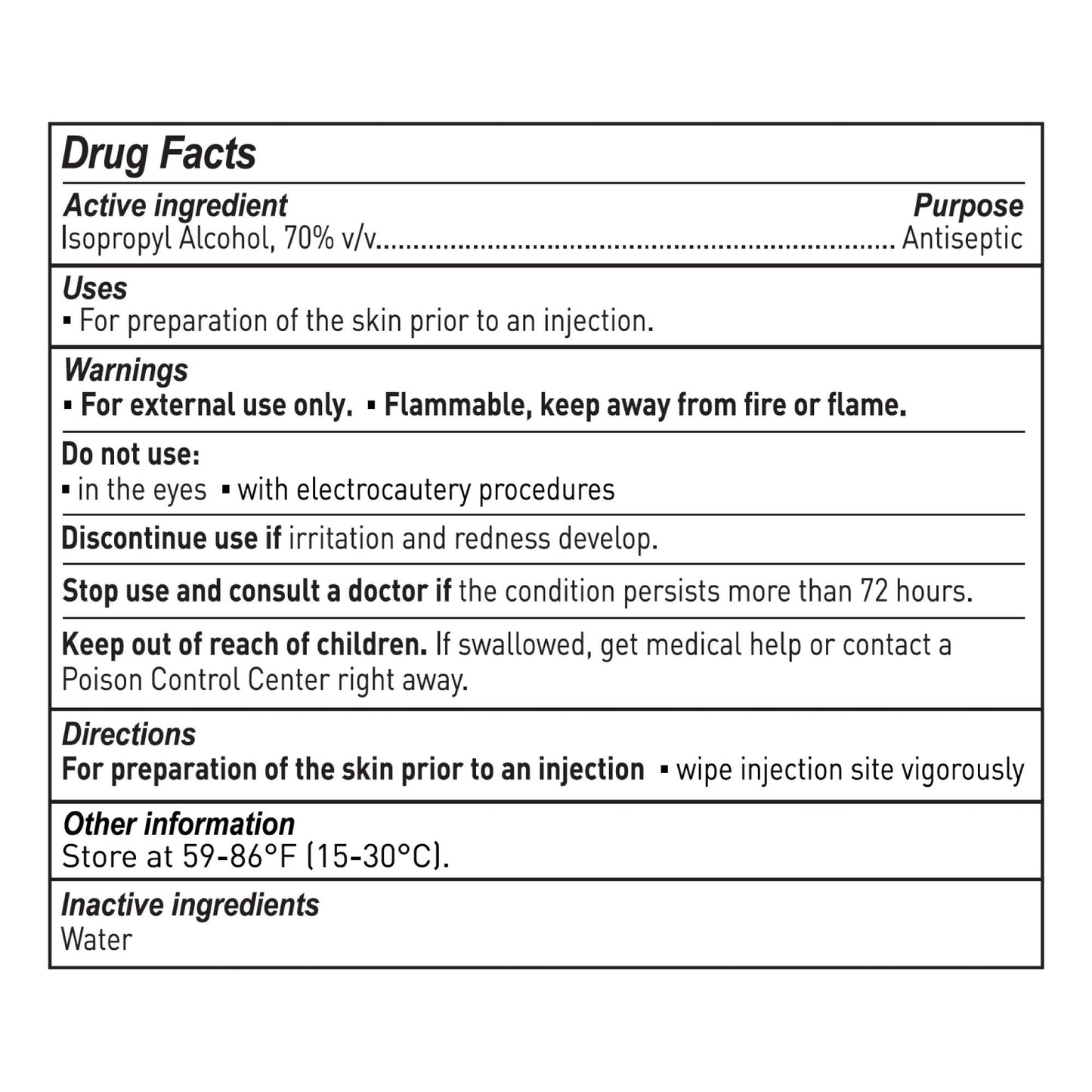 Impregnated Swabstick McKesson 70% Strength Isopropyl Alcohol Individual Packet Sterile, Packaging Type- Box