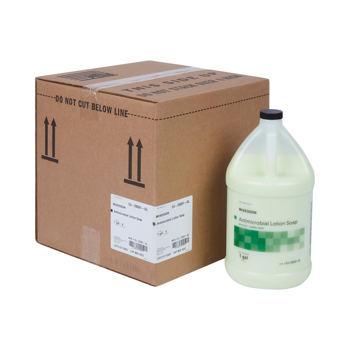Antimicrobial Soap McKesson Lotion 1 gal. Jug Herbal Scent, Packaging Type- Each