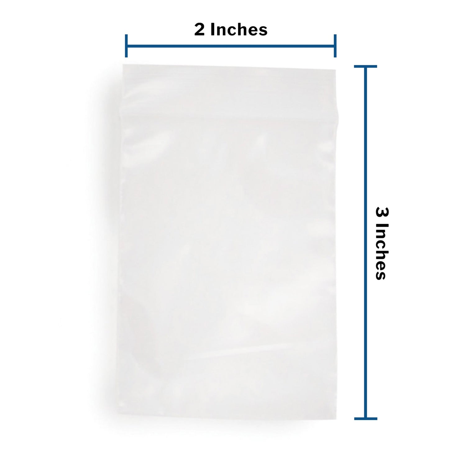 Reclosable Bag McKesson 2 X 3 Inch Polyethylene Clear Zipper Closure, Packaging Type- Box