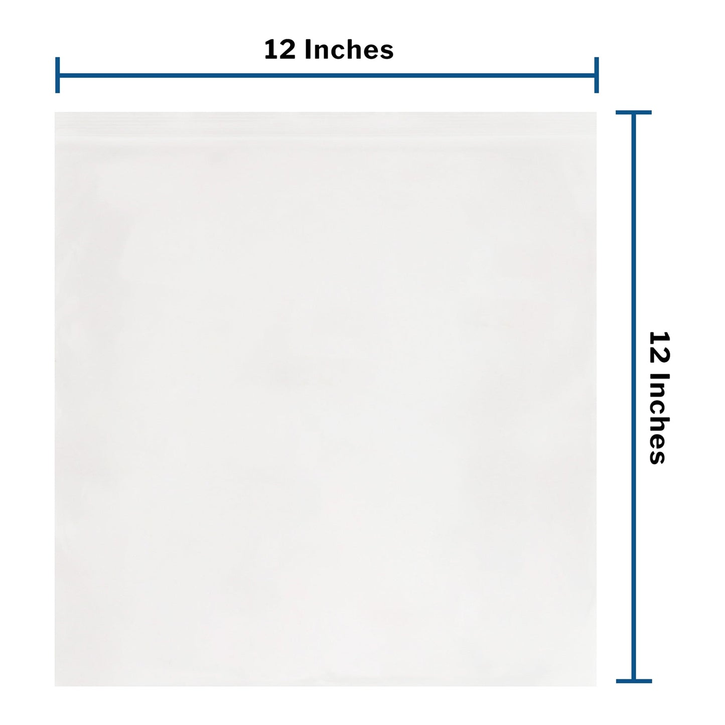 Reclosable Bag McKesson 12 X 12 Inch Polyethylene Clear Zipper Closure, Packaging Type- Box