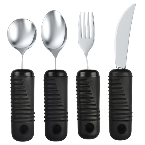 Make Eating Easier Big Grip Utensil Set Blue Jay Brand