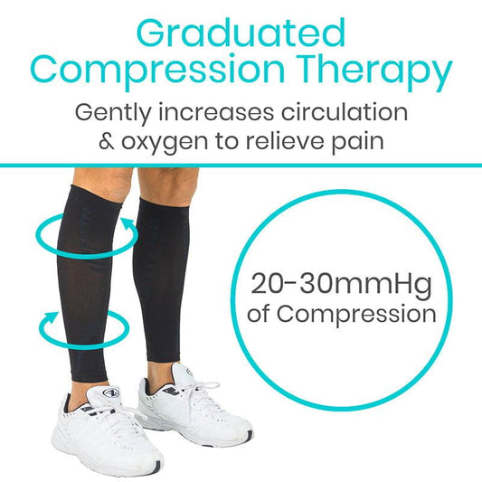 Calf Compression Sleeve - Pain & Swelling Relief - Medium - calf-compression-sleeve