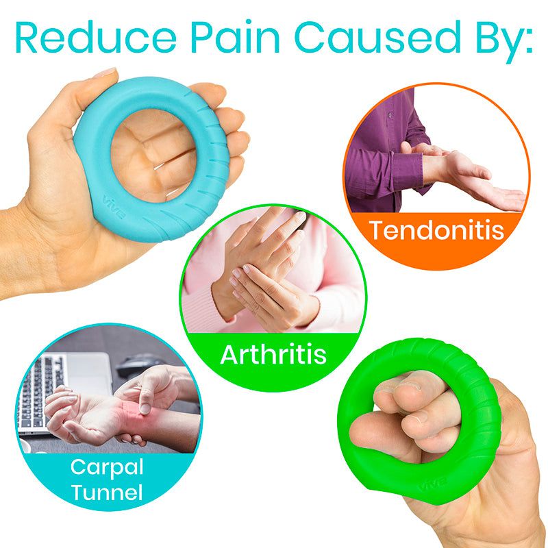 Ergonomic Ring Grips - Hand & Forearm Strength - ergonomic-ring-grips
