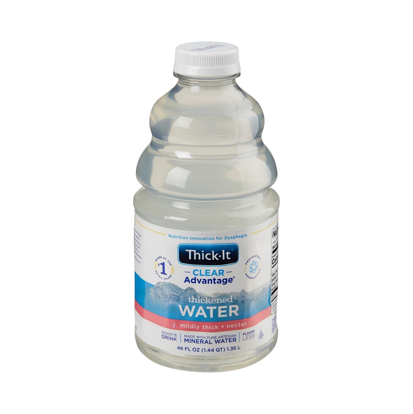 Thickened Water Thick-It Clear Advantage 46 oz. Bottle Unflavored Liquid IDDSI Level 2 Mildly Thick, Packaging Type- Each