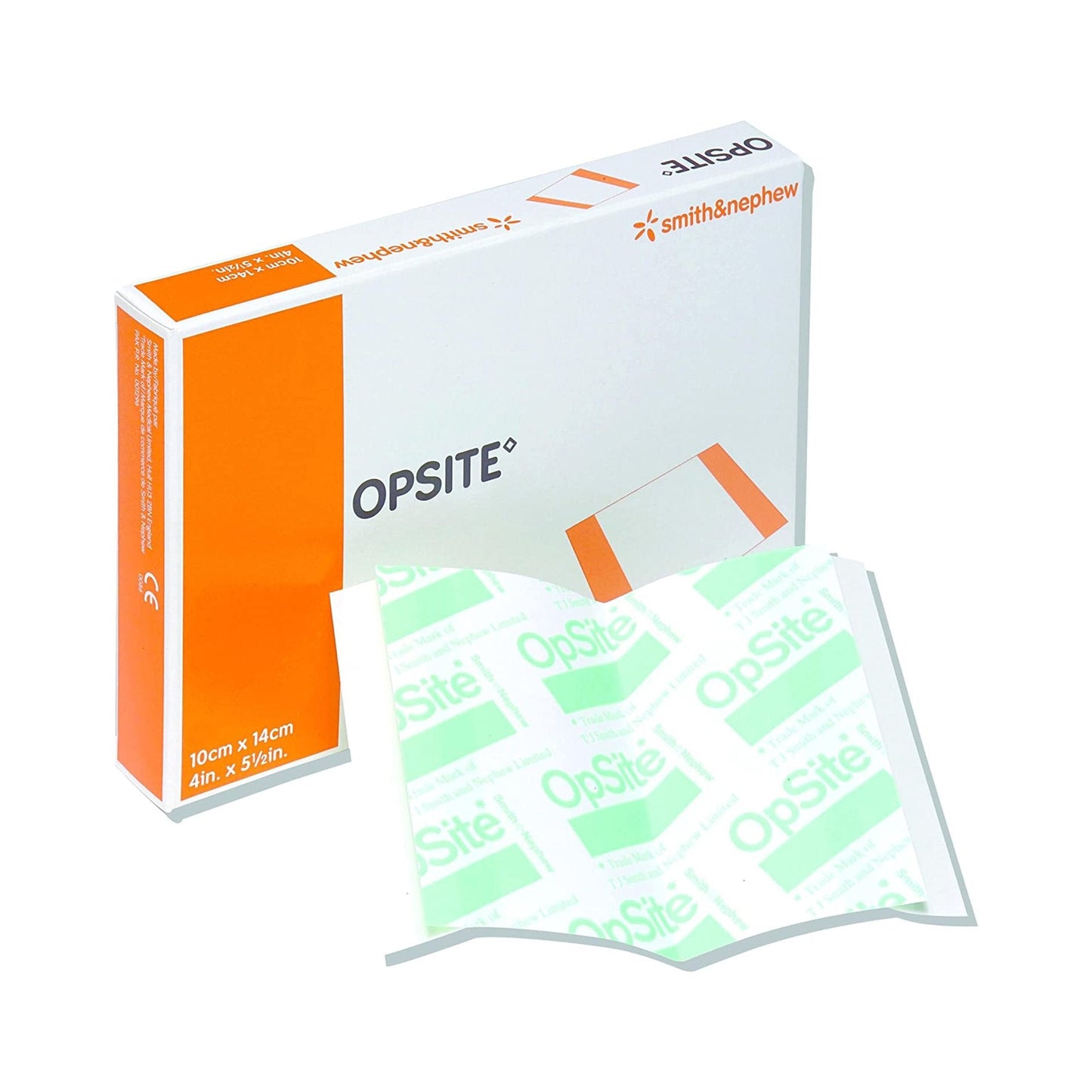 Transparent Film Dressing OpSite 4 X 5-1/2 Inch 2 Tab Delivery Rectangle Sterile, Packaging Type- Each