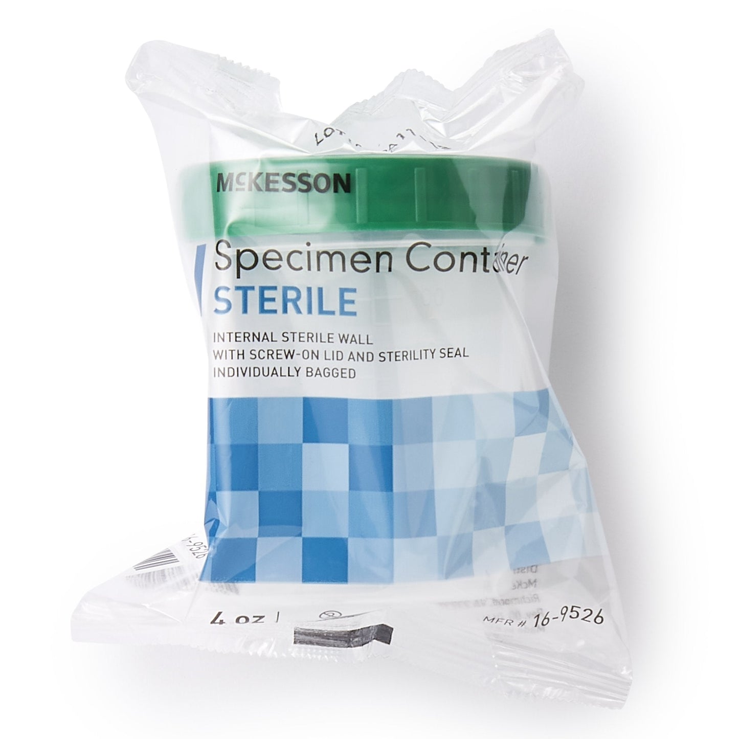 Specimen Container McKesson 120 mL (4 oz.) Screw Cap Sterile, Packaging Type- Case