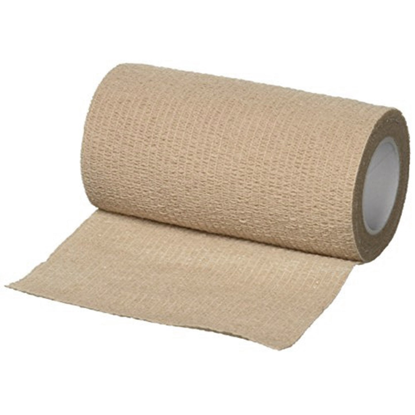Cohesive Bandage Cardinal Health™ 4 Inch X 5 Yard Self-Adherent Closure Tan NonSterile Standard Compression, Packaging Type- Each