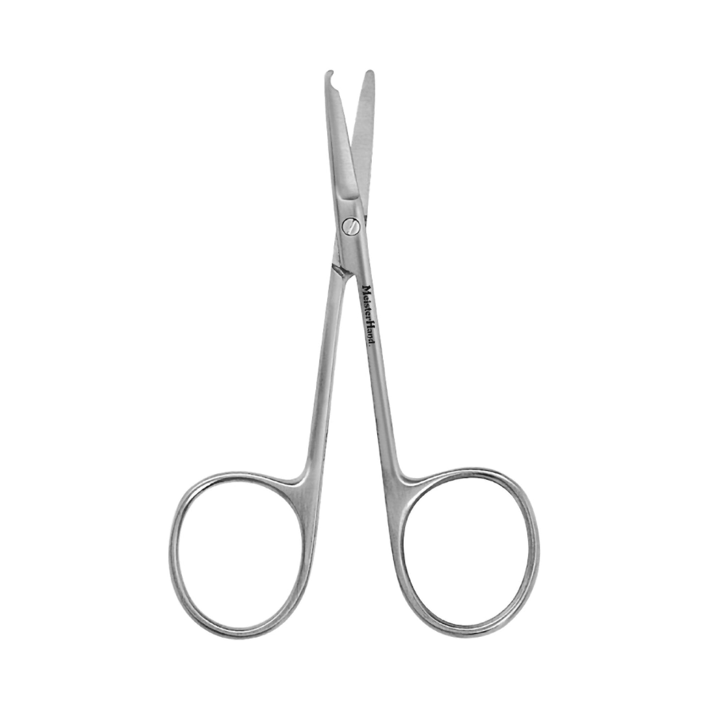 Stitch Scissors MeisterHand Spencer 3-1/2 Inch Length Surgical Grade Stainless Steel NonSterile Finger Ring Handle Straight Blunt Tip / Blunt Tip, Packaging Type- Each