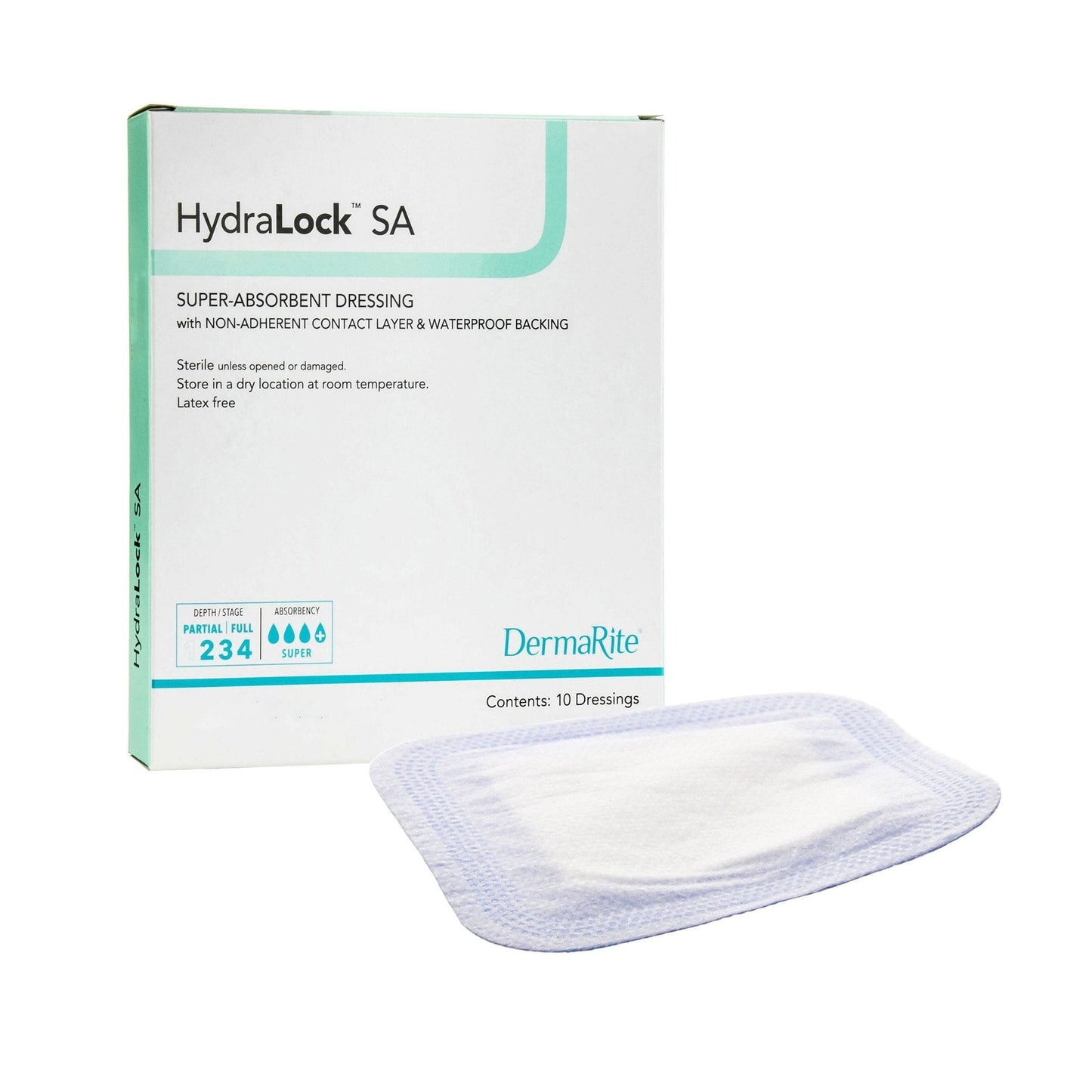 Super Absorbent Dressing HydraLock™ SA 3 X 3 Inch Square, Packaging Type- Each