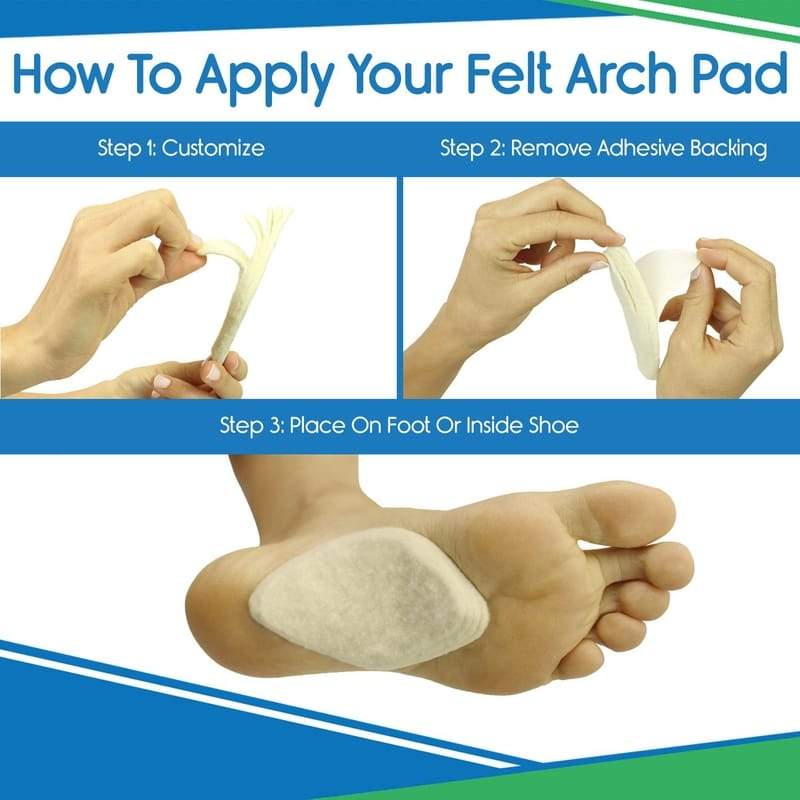 Felt Arch Pads - foot-pads