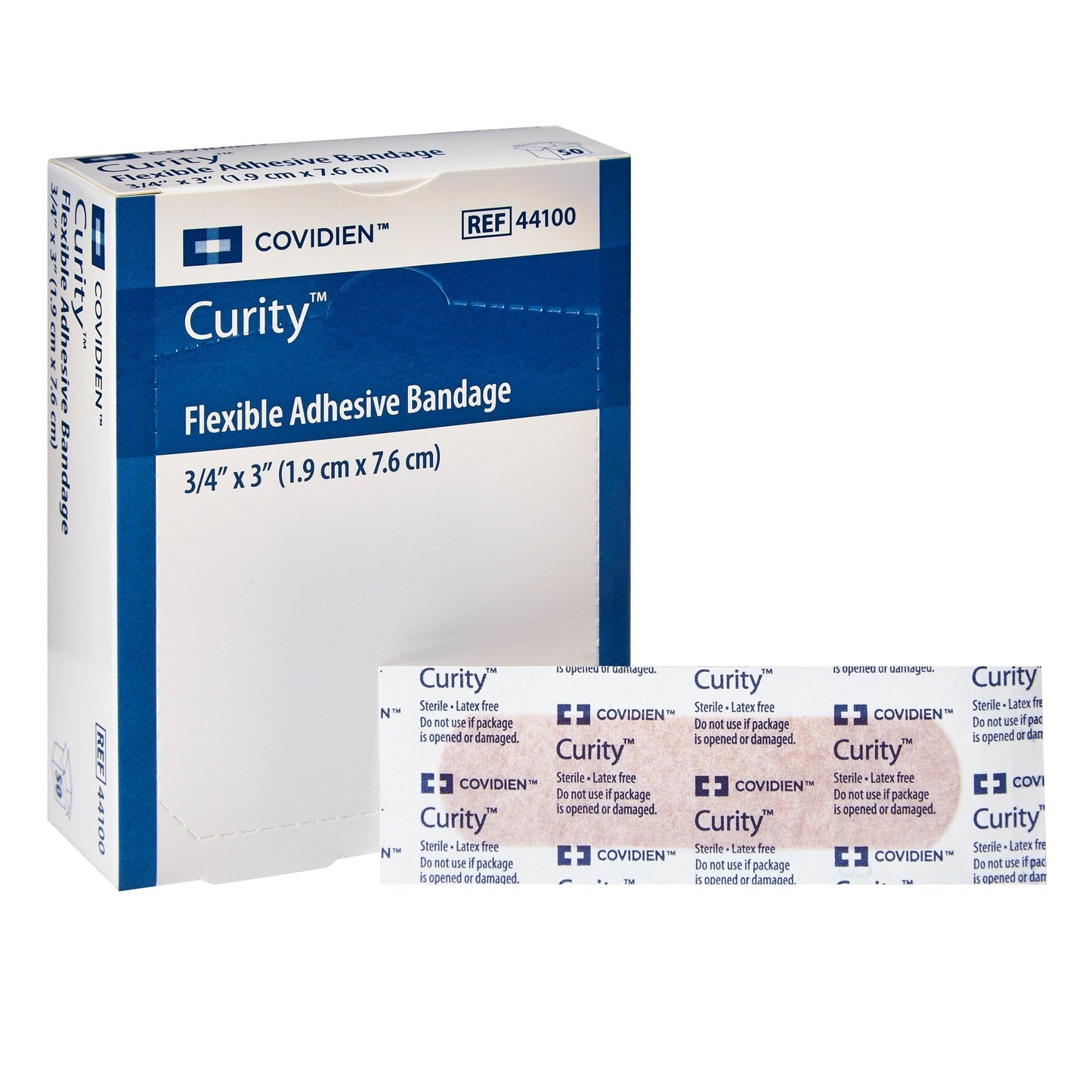 Adhesive Strip Curity 3/4 X 3 Inch Fabric Rectangle Tan Sterile, Packaging Type- Case