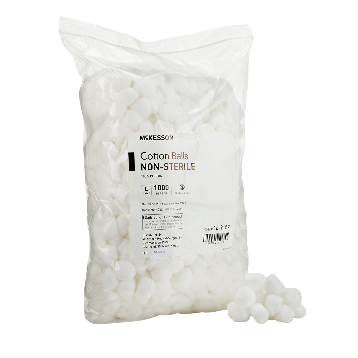 Cotton Ball McKesson Large NonSterile, Packaging Type- Case