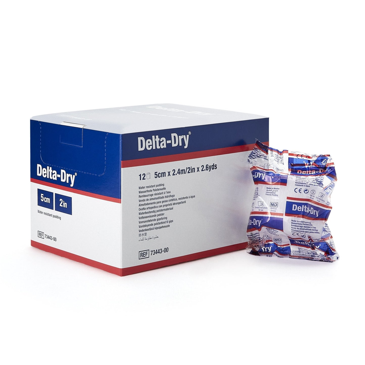 Cast Padding Undercast / Water Resistant Delta-Dry 2 Inch X 2.6 Yard Synthetic NonSterile, Packaging Type- Each