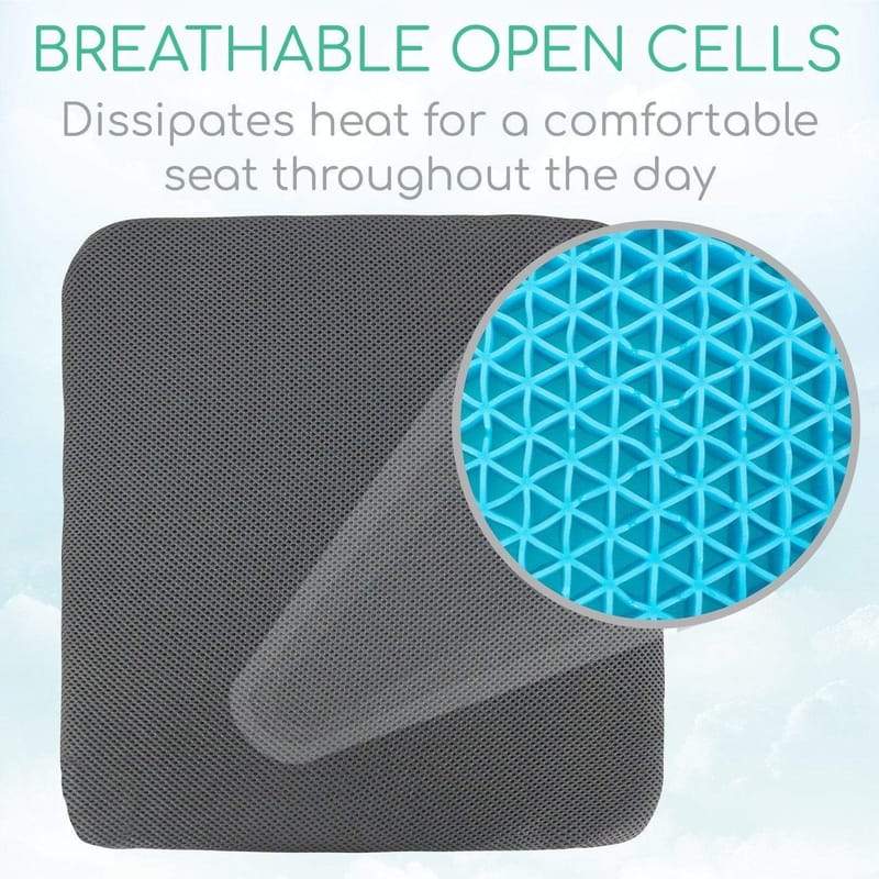 Honeycomb Gel Seat Cushions - Cars, Office & Wheelchairs - gel-seat-cushion