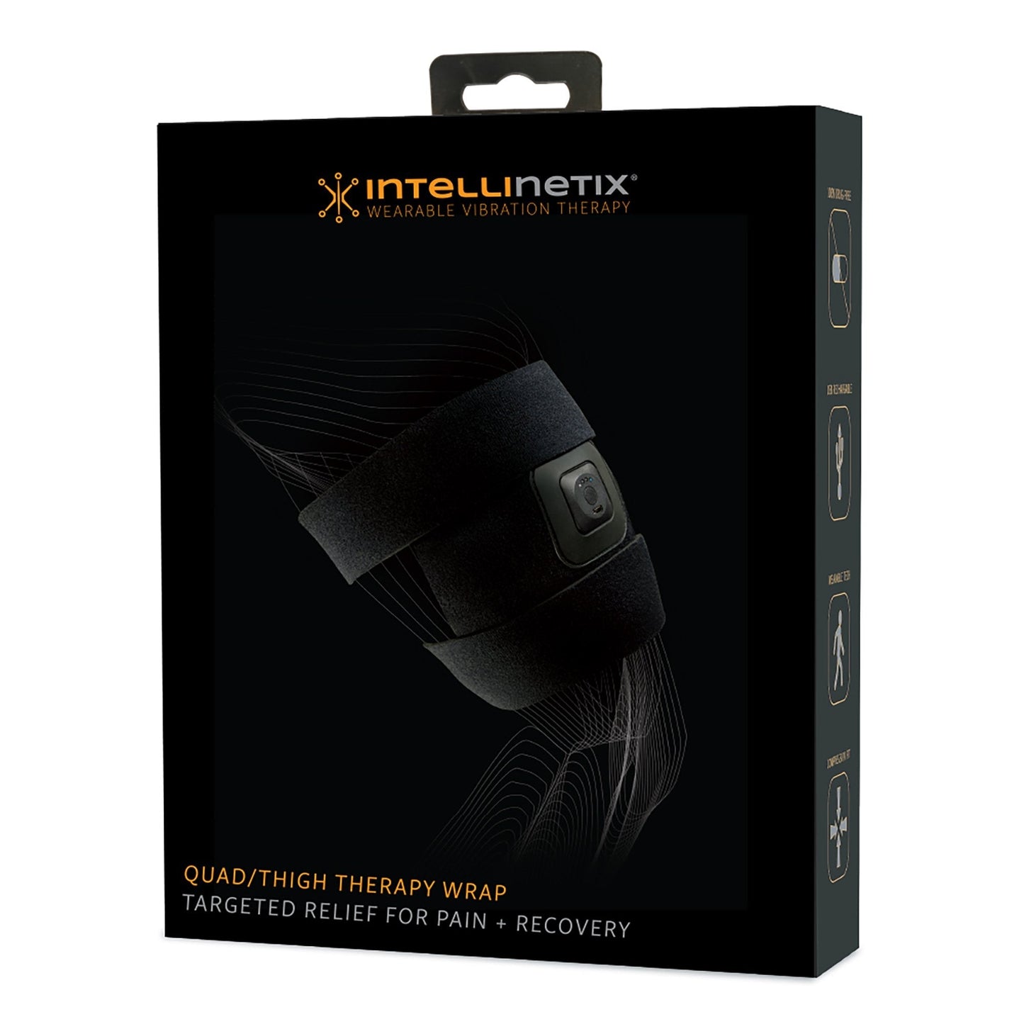 Vibration Therapy Wrap Intellinetix Upper Leg One Size Fits Most, Packaging Type- Each