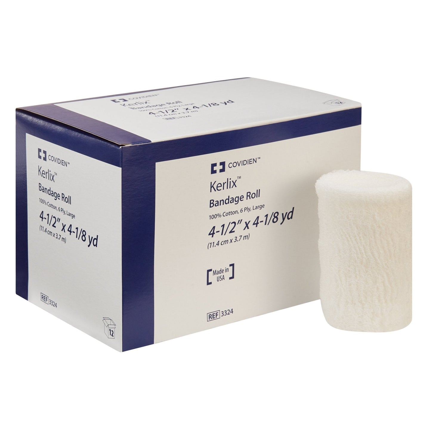 Fluff Bandage Roll Kerlix™ 4-1/2 Inch X 4-1/10 Yard 6-Ply NonSterile 12 per Pack, Packaging Type- Each
