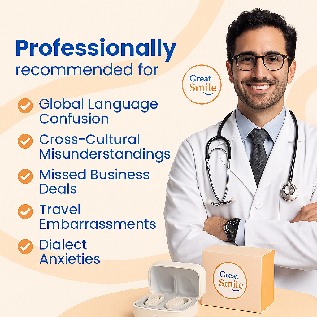 GlobaLingo™ Translator Earbuds – Real-Time, 40+ Languages, Accurate