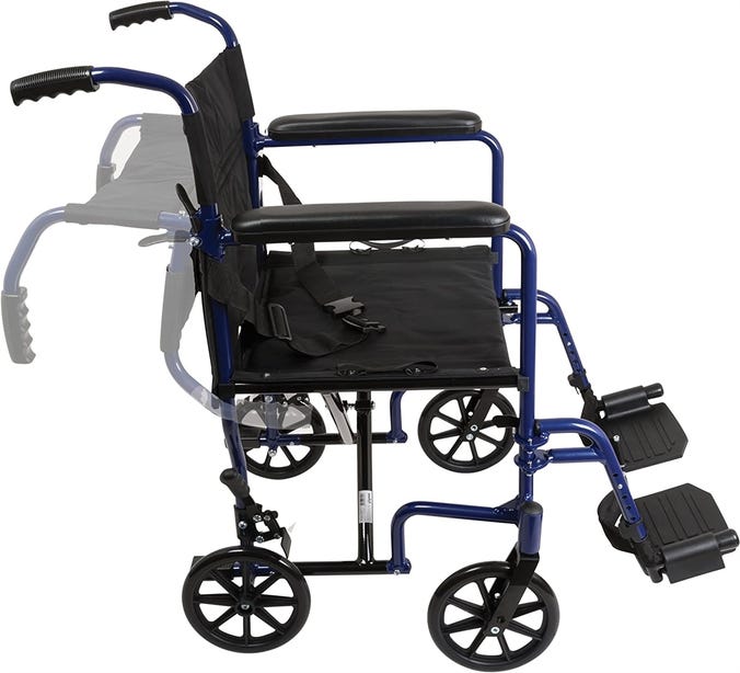 Astra Lightweight Aluminum Transport Chair