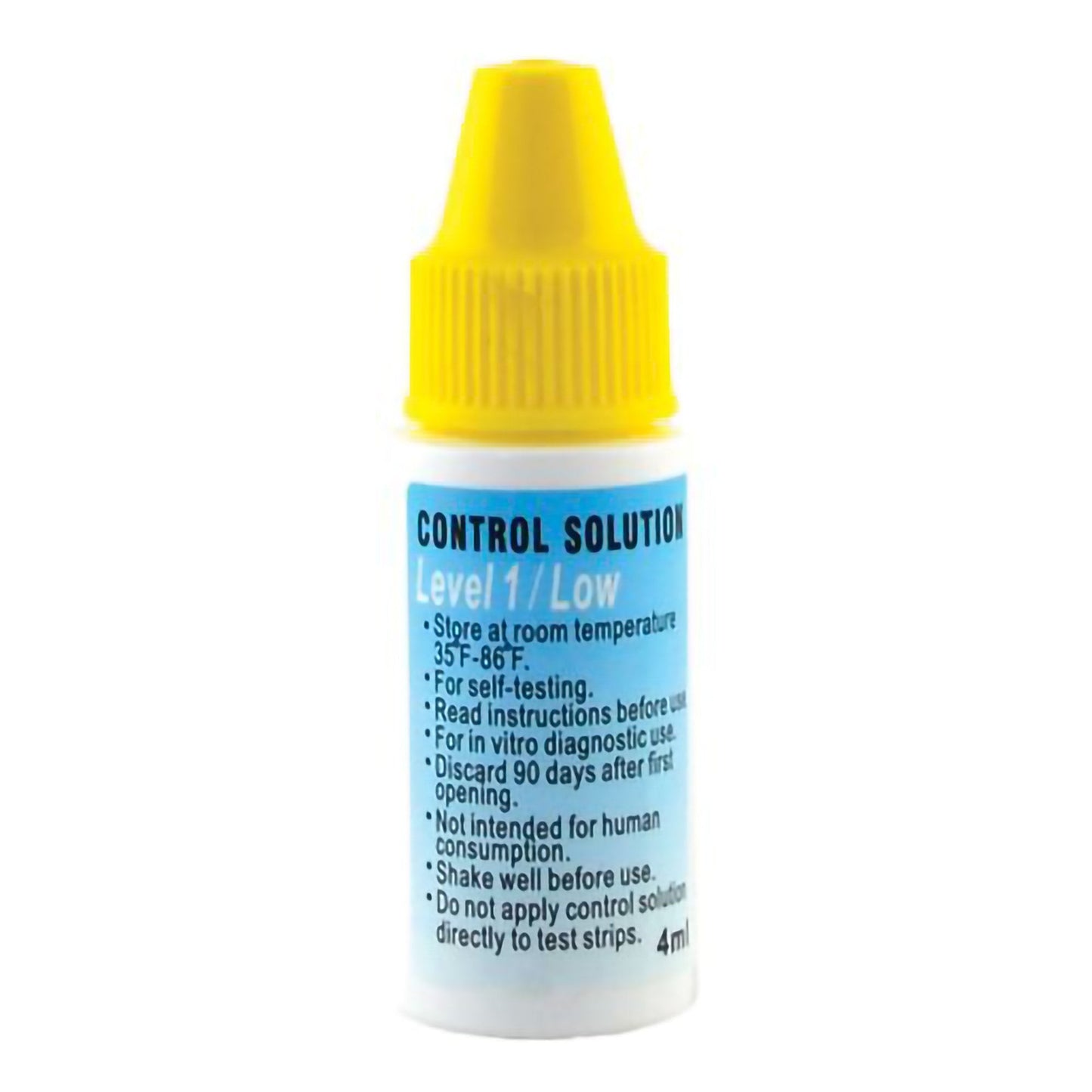 Blood Glucose Control Solution Advocate Redi-Code Plus 4 mL Low Level, Packaging Type- Each